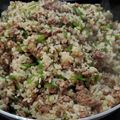 ｸﾏﾘｴ's cooksnap of when they made ＊簡単ビーフガーリック炒飯＊.