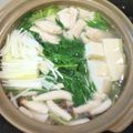 ｶﾘｺﾄ's cooksnap of when they made 鶏胸肉の鶏ガラスープ鍋.