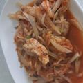 きらり流れ星's cooksnap of when they made 鶏ももとコロコロ大根のキムチ炒め.