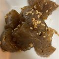 H♡S's cooksnap of when they made お弁当にも◎簡単染み染みピリ辛こんにゃく.