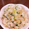 みちばたの花's cooksnap of when they made かぶチャーハン.
