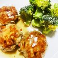 kinniko's cooksnap of when they made きんぴらごぼうをリメイク☆豚つくね.