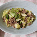 violets's cooksnap of when they made ＊挽肉とキャベツの中華炒め＊.