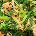 akiko11758's cooksnap of when they made かぶの葉とツナの甘辛炒め.