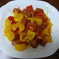 梅酒のソーダ割り's cooksnap of when they made パプリカとウインナーのトマト炒め.