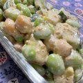 Faiza's cooksnap of when they made ヒヨコ豆とさつま芋の味噌マヨサラダ☆.