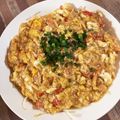Jagawomama's cooksnap of when they made 節約絶品シャキ食感もやしカニかま卵餡掛け.