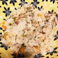 salymama's cooksnap of when they made ＊豚ひき肉と水菜の炊き込みご飯＊.