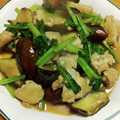55才のおじさん's cooksnap of when they made 茄子と鶏肉と小松菜の【味噌と醤油炒め】.