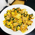 J_son's cooksnap of when they made 豚肉とほうれん草と卵の炒め物　簡単.