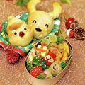 なつき☆ミ's cooksnap of when they made クリスマスお弁当に☆プチトマトでサンタ☆.