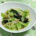 赤い電話's cooksnap of when they made レタスとカニかまの中華風サラダ.