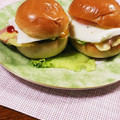 クックHG9V8Y☆'s cooksnap of when they made 厚切りソーセージとチーズ卵の簡単サンド.