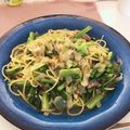 seacomet's cooksnap of when they made さば缶と小松菜のパスタ.