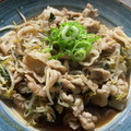 __MUGI's cooksnap of when they made 塩炒り卵で♪三つ葉ともやしの豚バラ炒め.