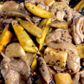 リクック's cooksnap of when they made さつまいも・ごぼう・豚こま肉の甘辛炒め♪.