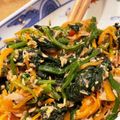 yabuyuki's cooksnap of when they made 子供大好き！ほうれん草とにんじんのサラダ.