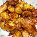 ニャんた's cooksnap of when they made 手羽元とじゃがいもの甘辛揚げ焼き☆.