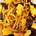 mm_rupin's cooksnap of when they made キクラゲとキムチの焼きうどん♪.