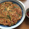 北京パンダ's cooksnap of when they made 納豆とにらと豚肉の韓国風チヂミ。.