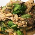 under_sun's cooksnap of when they made 豚肉ときのこの塩昆布炒め.
