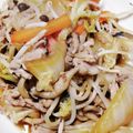 cotton777's cooksnap of when they made コスパ最高♪豚こまと白菜炒め（豚肉）.