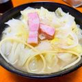 はやひ_34's cooksnap of when they made キャベツ&ベーコンの塩バタースープパスタ.