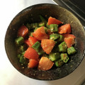 ♡halu♡'s cooksnap of when they made おくらとトマトの中華風サラダ.