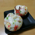 クックI7I5L1☆'s cooksnap of when they made スモークチーズと青ネギと鮭のおにぎり.