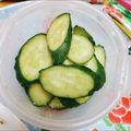 hanemakoo's cooksnap of when they made ☆ダシダで即効きゅうりの漬物☆.