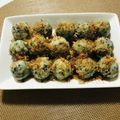 優木星's cooksnap of when they made もちもち♪チーズを包んだひじきおから餅　.