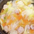 usakko418's cooksnap of when they made 肉だんごと春雨の中華スープ.