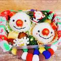 なるおっちいちかず's cooksnap of when they made キャラ弁＊簡単♪クリスマス雪だるま弁当.