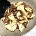 ヤイヤイ07's cooksnap of when they made 簡単おつまみ♪長いもの甘辛そぼろ炒め.