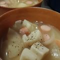 ♡YKitchen♡'s cooksnap of when they made レンコンとウインナーのスープ.