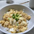 マロンクッキング♪'s cooksnap of when they made ふわふわ豆腐の親子丼.