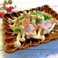 gomapon's cooksnap of when they made ブナピーとベーコン炒め.