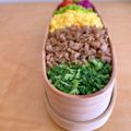 hiroerico's cooksnap of when they made サッと作れる水菜の三色丼.