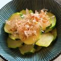 ちゃむむ。's cooksnap of when they made レンジで2分^0^ズッキーニの和風和え物.