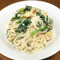 vabochan's cooksnap of when they made もやしとほうれん草と卵のごまマヨサラダ.