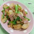 赤い電話's cooksnap of when they made カブまるごとベーコン炒め.