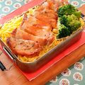 Miella's cooksnap of when they made DK（男子高生）のガッツリ即席三色弁当.