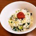 麻's cooksnap of when they made 胃にやさしい☆しらす☆ねぎ☆卵のおかゆ.