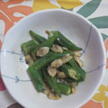 くネコまろす's cooksnap of when they made 冷凍むきあさりとオクラの炒め物.