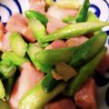 すまっぴい's cooksnap of when they made ✤厚切りベーコンとアスパラのバター醤油✤.
