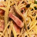 みはちゃむ's cooksnap of when they made アスパラとベーコンとしめじの和風パスタ.