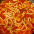 料理下手っぴママ's cooksnap of when they made ☀とろけるチーズのトマト煮込みうどん鍋♨.