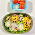 ♡アリスmama♡'s cooksnap of when they made 簡単キャラ弁＊ひとくちおにぎりゾウさん♪.