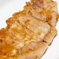 ふわりんぽよりん♪'s cooksnap of when they made 簡単 厚切りロースの豚の生姜焼き.
