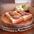 inyako's cooksnap of when they made 焼き芋とクリチトースト＊メープル風味.